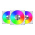 Thumbnail 2 : Montech Metal Pro 12 ARGB PWM 120mm White Case Fan - 3 Pack w/ fan hub