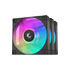 Thumbnail 1 : DeepCool 120mm FD12 ARGB PWM Fan Triple Pack - Black