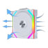 Thumbnail 2 : Lian Li UNI FAN SL Wireless Reverse Blade 120mm ARGB PWM Fan White 3PK With Hub