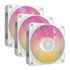 Thumbnail 2 : Corsair iCUE LINK RX120 MAX RGB White 120mm PWM Thick Fan Starter Kit 3 Pack