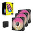 Thumbnail 1 : CORSAIR iCUE LINK RX120 MAX RGB Black 120mm PWM Thick Fan Starter Kit 3 Pack