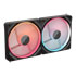 Thumbnail 4 : CORSAIR iCUE LINK LX140-R RGB 140mm PWM Reverse Fans Starter Kit - Black