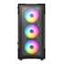 Thumbnail 3 : CiT Tsunami Black Tempered Glass MicroATX Case
