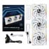 Thumbnail 4 : Lian Li UNI TL LCD Wireless 120mm ARGB PWM Fan White 3 Pack with L-Wireless Hub