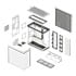 Thumbnail 4 : HAVN HS420 VGPU White Hybrid Dual Chamber Mid Tower Tempered Glass Chassis
