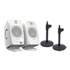 Thumbnail 1 : ADAM Audio D3V Desktop Monitor System - White + Stands