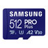 Thumbnail 2 : Samsung 512GB MicroSD PRO Plus Memory Card with SD Adapter
