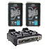 Thumbnail 1 : IDX 2x DUO-C98P + VL-2000S Battery Bundle
