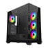 Thumbnail 1 : FSP M340 Tempered Glass Mid Tower PC Gaming Case with 4x 120mm ARGB Fans Black