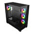 Thumbnail 2 : FSP M340 Tempered Glass Mid Tower PC Gaming Case with 4x 120mm ARGB Fans Black