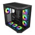 Thumbnail 2 : FSP U580 ARGB Dual Chamber Mid Tower Tempered Glass Gaming Case inc 7x 120mm ARGB Fans Black