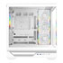 Thumbnail 2 : CiT Destiny White Mid Tower Tempered Glass PC Gaming Case with ARGB Fans