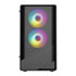 Thumbnail 3 : CiT Level 5 Black Micro-ATX Mesh PC Gaming Case with ARGB Fans