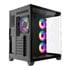 Thumbnail 4 : CiT DS360 Black Mid Tower Tempered Glass PC Gaming Case with 4x Celsius Fans