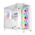 Thumbnail 1 : CiT DS360 White Mid Tower Tempered Glass PC Gaming Case with 4x Celsius Fans