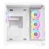 Thumbnail 2 : CiT DS360 White Mid Tower Tempered Glass PC Gaming Case with 4x Celsius Fans