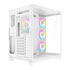 Thumbnail 4 : CiT DS360 White Mid Tower Tempered Glass PC Gaming Case with 4x Pro Storm Fans