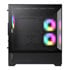 Thumbnail 2 : GameMax Vista Black Mid Tower Tempered Glass PC Gaming Case with 6x Infinity Fans