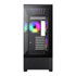 Thumbnail 3 : GameMax Vista Black Mid Tower Tempered Glass PC Gaming Case with 6x Infinity Fans