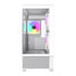 Thumbnail 3 : GameMax Vista Mini White MicroATX Tempered Glass PC Gaming Case with 6x Infinity Fans
