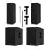 Thumbnail 1 : RCF - NXL 14-A & Sub15AX (Black) with Stands and Spacers - Pair