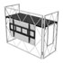 Thumbnail 1 : ULITMAX TrussBooth-WH Aluminium Truss DJ Booth with VESA TV Mount and Shelf (White) + Carry Bag
