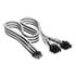 Thumbnail 1 : CORSAIR Elite Premium Black / White 12V-2x6 to 6+2-pin Power Supply Cable