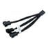 Thumbnail 1 : EK-Cable 100mm Y-Splitter 3-Fan PWM Fan Splitter Cable