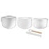 Thumbnail 2 : Meinl Sonic Energy 3-piece Crystal Singing Bowl Set, C3 / E3 / G3, 440 Hz