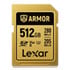 Thumbnail 1 : Lexar Armor Gold Stainless Steel SDXC Card 512GB