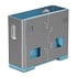 Thumbnail 2 : Lindy USB-A Port Blockers 10pcs Blue