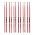 Thumbnail 1 : 6 x Pairs - Vic Firth 5A Pink Hickory Drumsticks VF-5AP