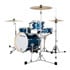 Thumbnail 2 : Ludwig Breakbeats 4-piece Shell Pack with Snare Drum - Deep Blue Sparkle