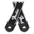Thumbnail 3 : Fender Quick Grip Locking End Strap, Black with White Running Logo, 2"
