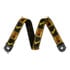 Thumbnail 1 : Fender Quick Grip Locking End Strap, Black/Yellow & Brown Monogram, 2"