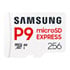 Thumbnail 1 : Samsung P9 256Gb A1 V30 MicroSDXC UHS-I Express Card