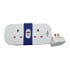 Thumbnail 2 : Tower 1.4 Metre Portable 2 Socket Travel Mains Extension Lead White