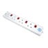 Thumbnail 1 : Scan 0.75 Metre 4 Socket Individually Switched Mains Extension Lead White