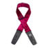 Thumbnail 1 : Lock-It Crushed Velvet Red Guitar Strap