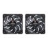 Thumbnail 3 : Noctua NF-A12x25 G2 PWM Sx2 PP chromax.black 120mm Black PWM Dual Fan Pack