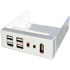 Thumbnail 1 : Silverstone SST-FP32S 3.5" Front I/O Module in Silver 4xUSB Audio Firewire