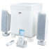 Thumbnail 1 : iRhythms A-210 White iPod/iPhone/MP3 Docking 2.1 Speaker System 133W RMS