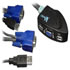 Thumbnail 1 : Newlink Micro 2 PORT KVM Switch using Attached MOULDED USB/VGA CABLE (NLKVM-USB2)