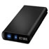 Thumbnail 1 : Icy Box IB-266StUS-B Black Aluminium Slimline External HDD Case USB2/eSata for 2.5" SATA Hard Drive
