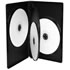 Thumbnail 1 : 100pcs DVD Quad (14mm) Media Case Charcoal/Black (Holds 4 DVD's/CD's) with Cover Insert