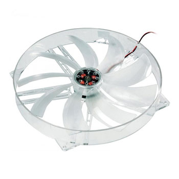 220mm AKASA Ultra Quiet Case Fan on 17cm fitting with 5 BLUE LED lights : image 1
