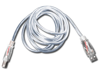 2m Sharkoon Yellow L.E.D. USB Cable (A to B) (Printer)