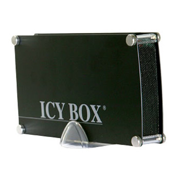 Icy box IB-351AStU-B Black Aluminium for 3.5" PATA and SATA HDD, + USB 2.0 interface : image 1