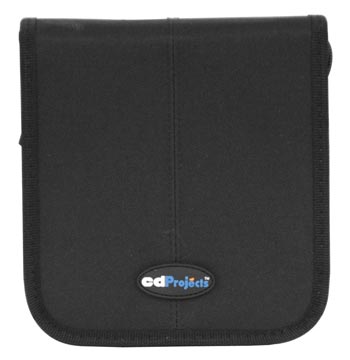 12pcs CD/DVD Targus CDProjects Nylon Case with removable bubblesleeve in Black/Blue : image 1