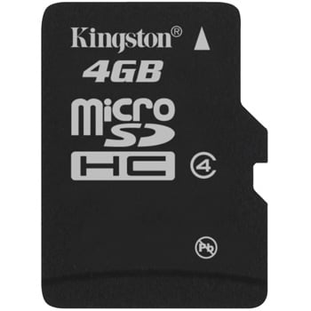 Kingston SD Card 4GB Micro Memory Secure Digital High Capcity (SDHC)